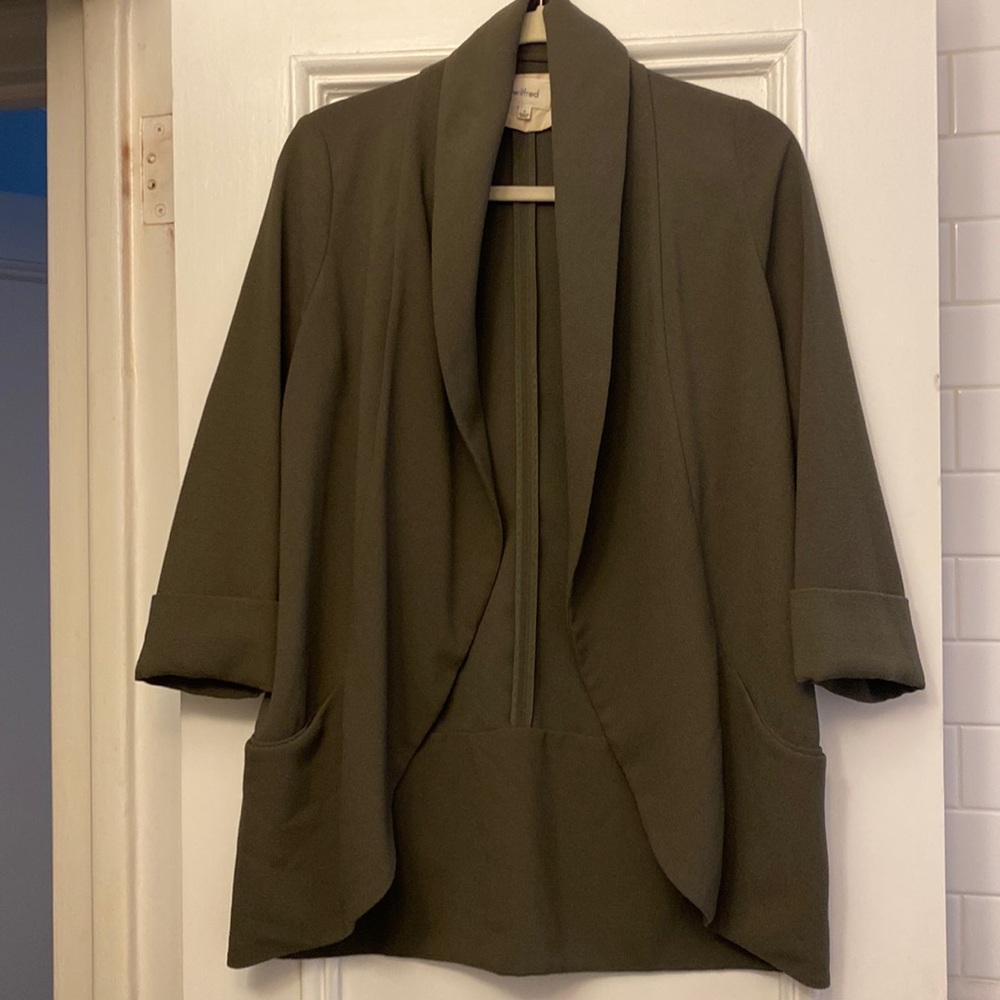 Aritzia Wilfred Olive Green Blazer